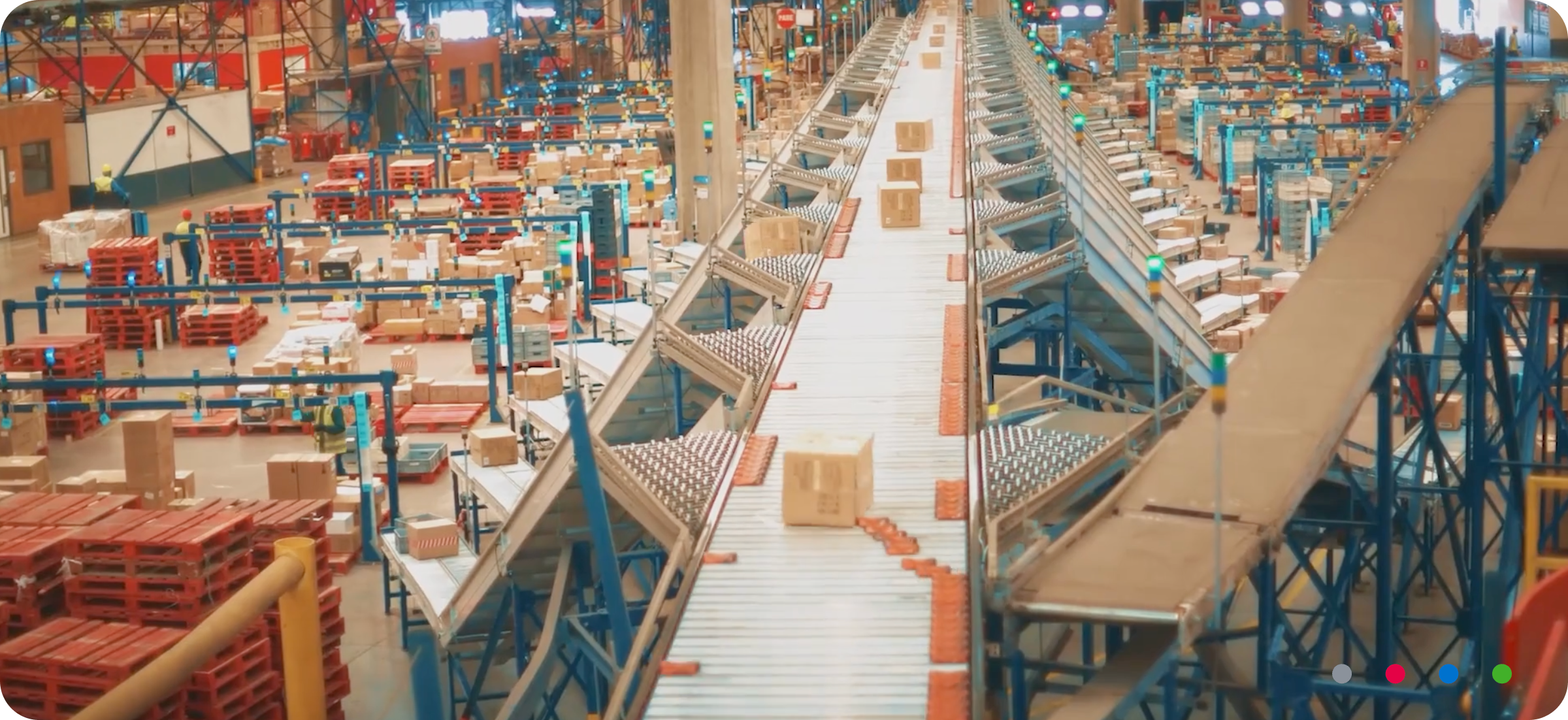 Vista aérea del centro de distribución